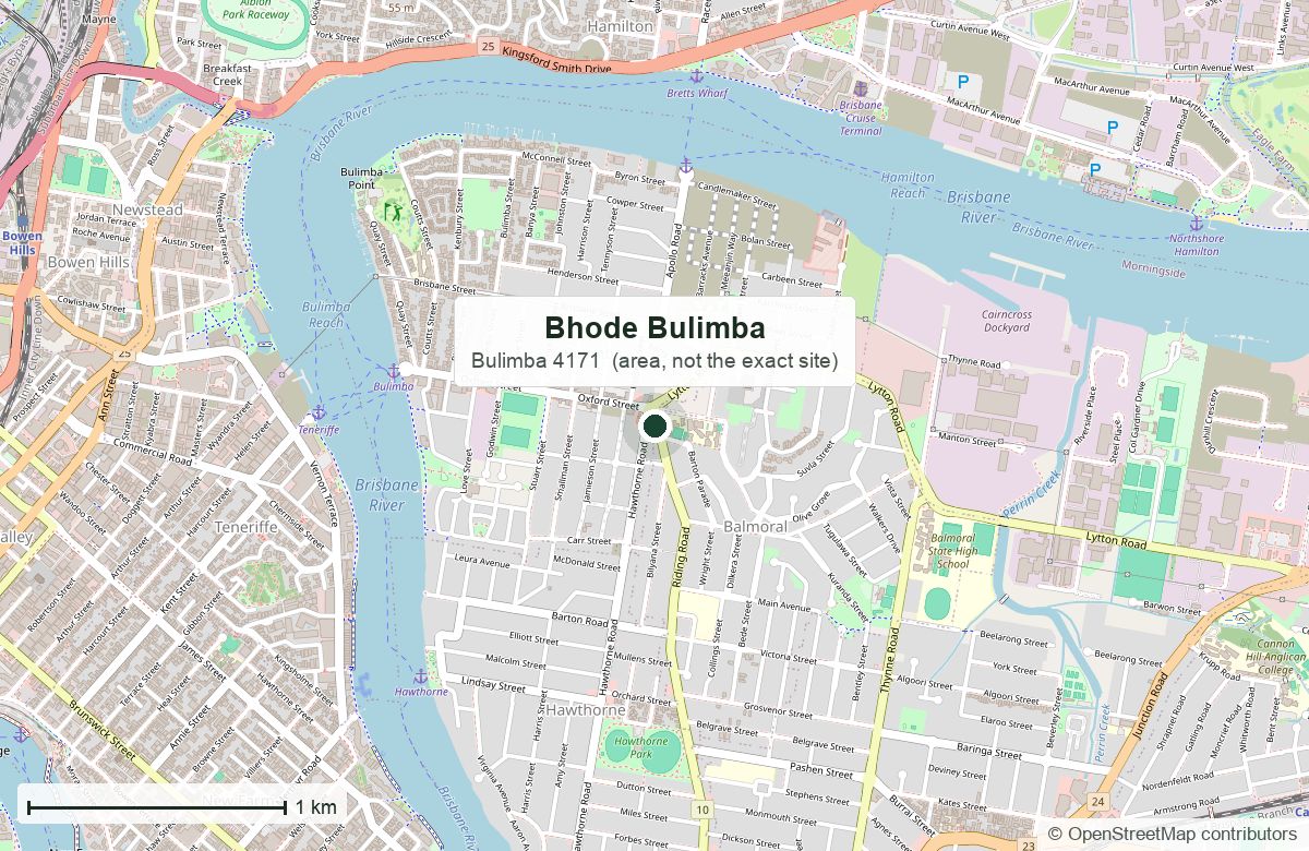 Location: Bhode, Riding Road at Hawthorne Road — map data © OpenStreetMap contributors