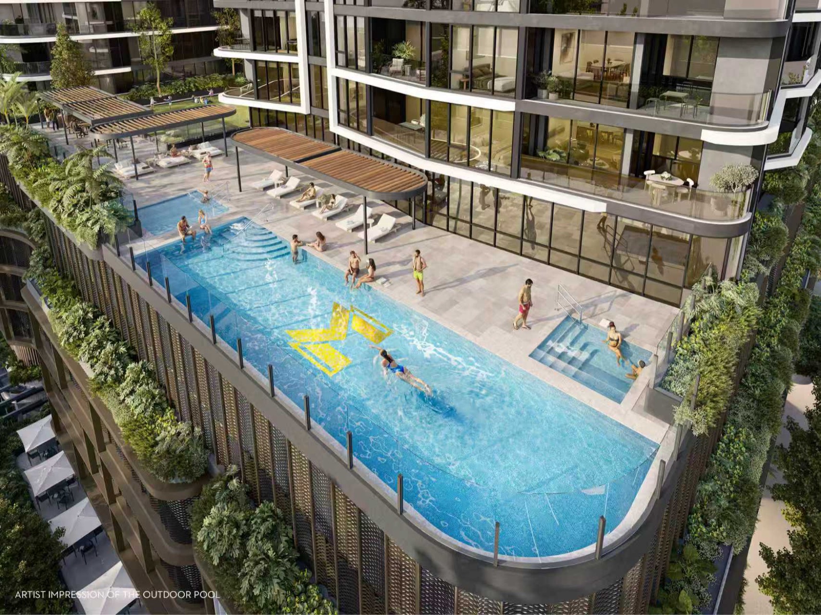 The 20-metre outdoor pool