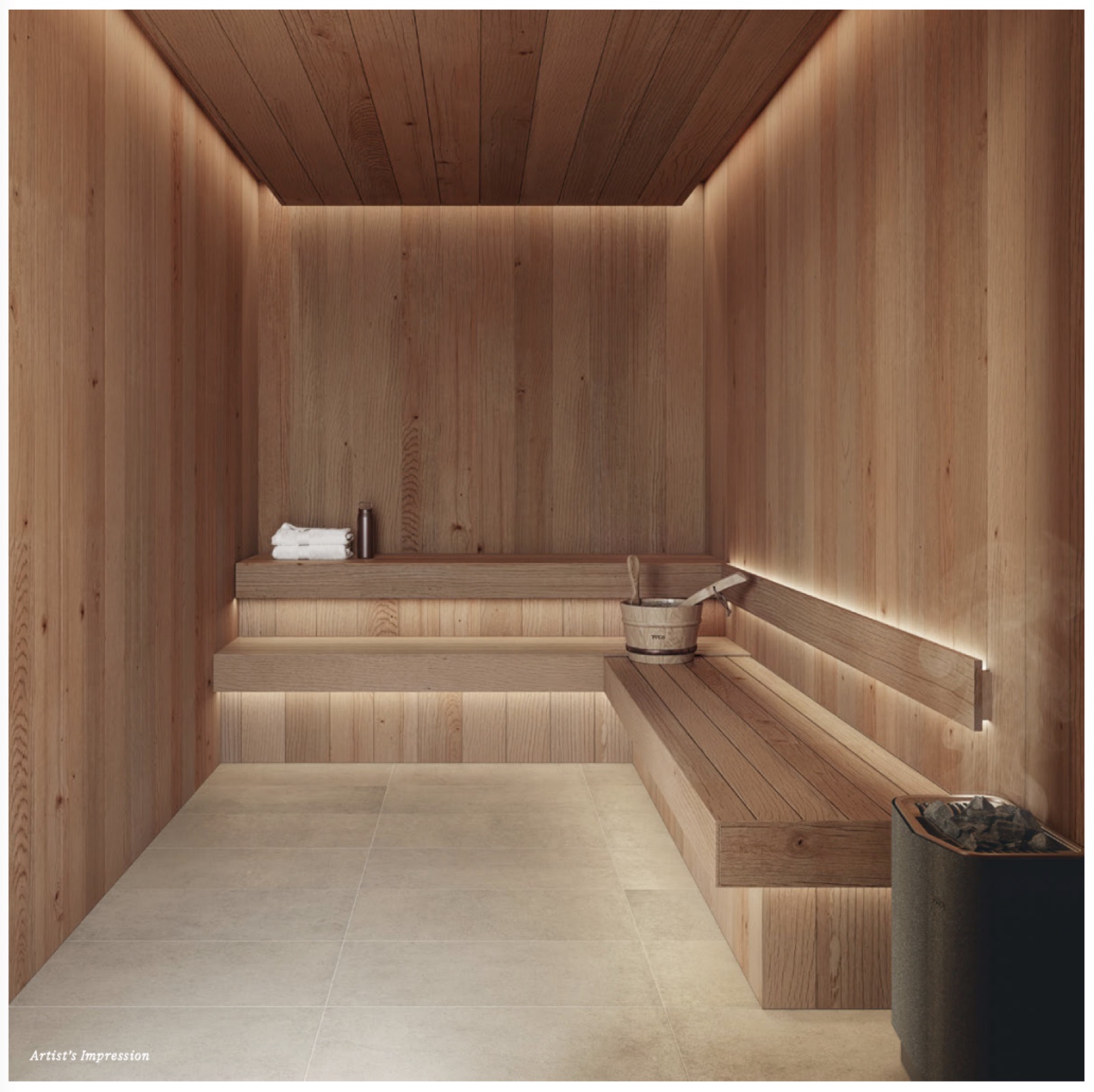 Rooftop sauna