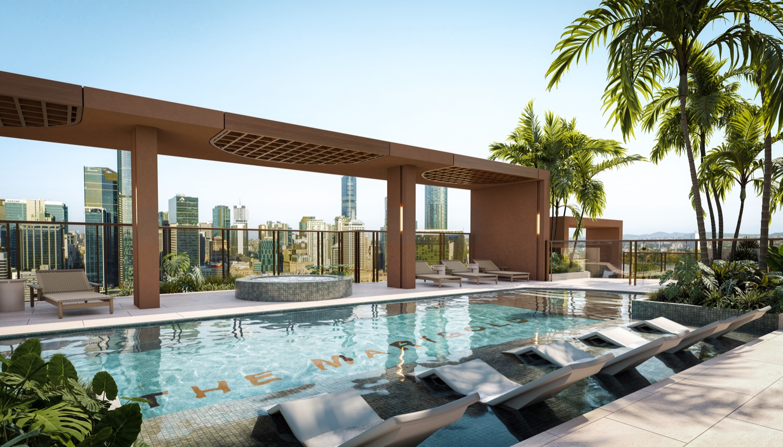 The Pavilion rooftop pool
