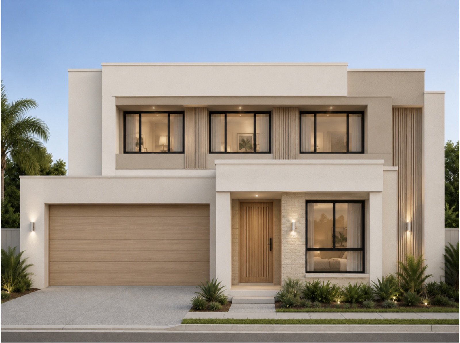 A two-storey plan