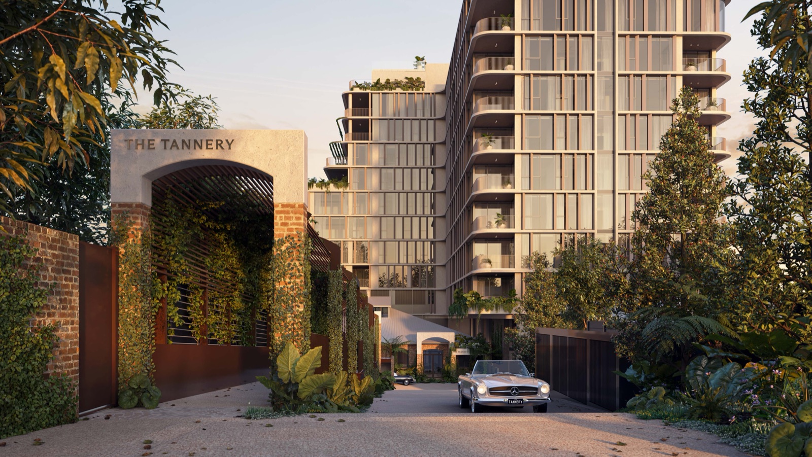The Tannery heritage brickwork and facade