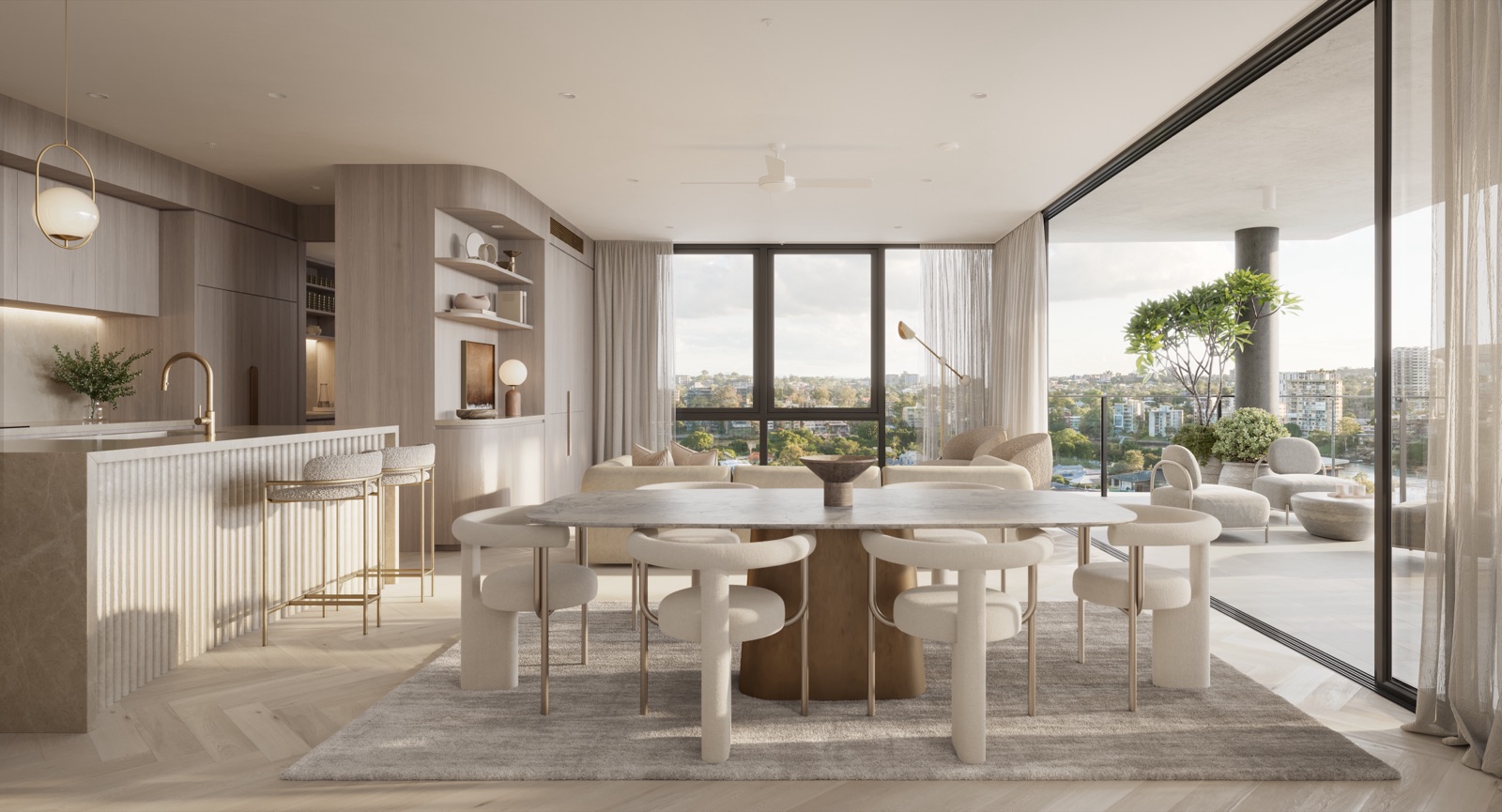Kitchen and dining