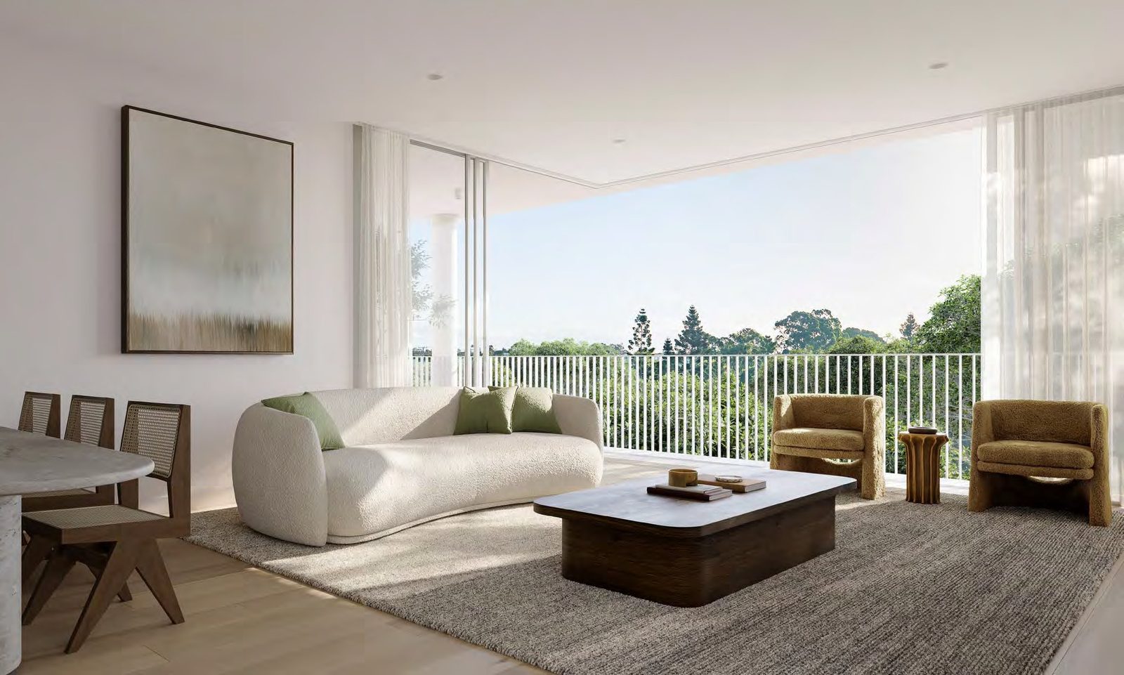 The four-bedroom townhomes