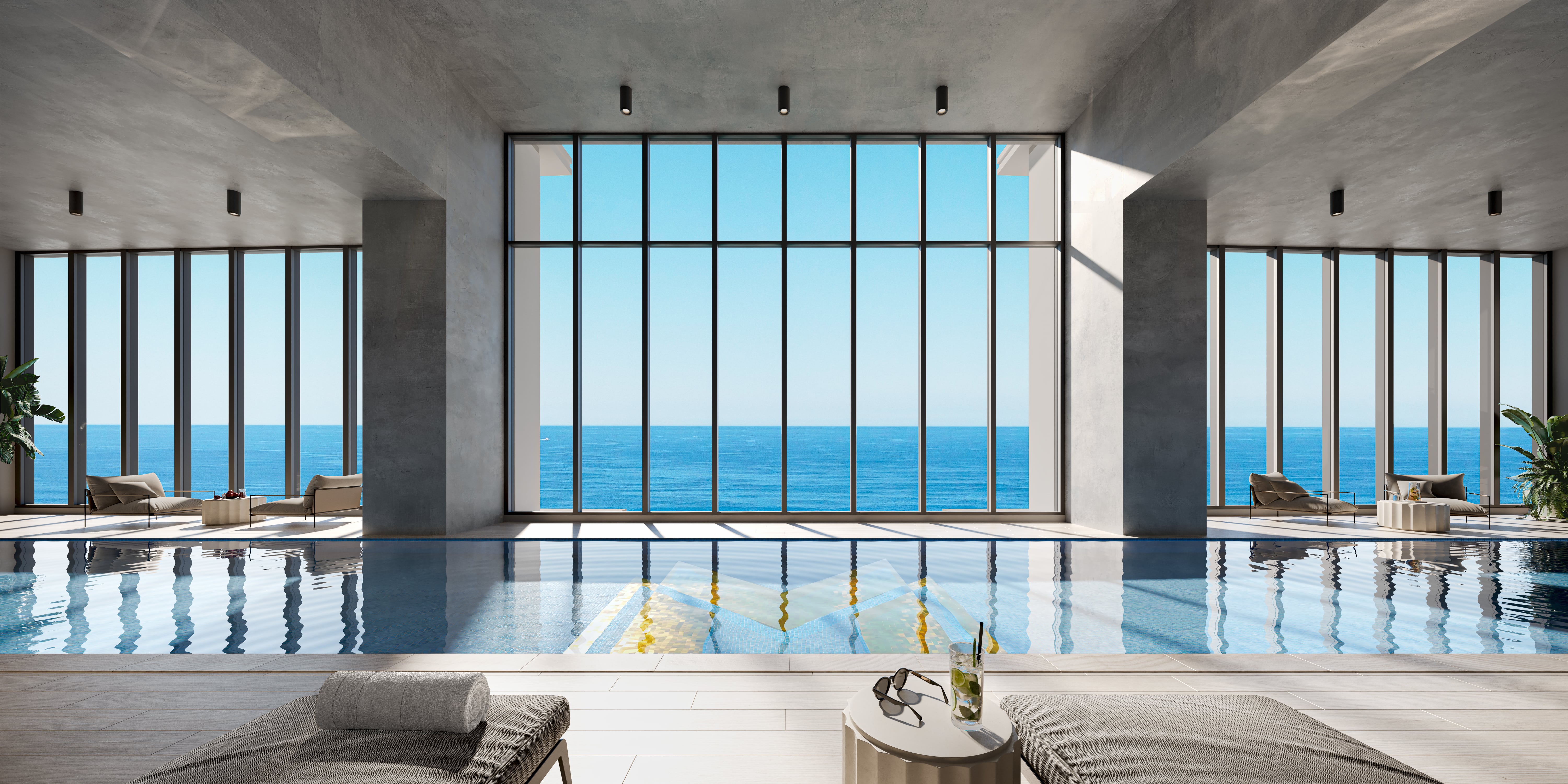 The level 45 indoor pool